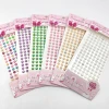 8#AB color semi-circular pearl diamond DIY decorative stickers, car stickers, photo frame decoration, hand-pasted, starting from one piece details Picture